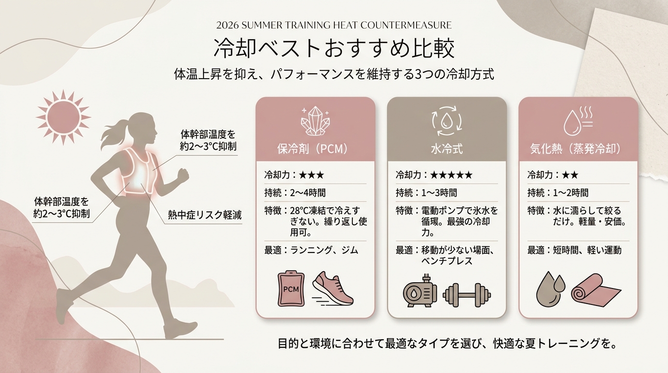 冷却ベストおすすめ8選2026｜夏トレーニングの暑さ対策